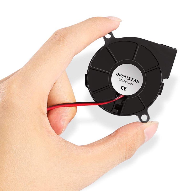 AiTrip 2Pcs 12V DC Brushless Blower Cooling Fan 50x50x15mm Fans for 3D Printer Humidifier Aromatherapy and Other Small Appliances Series Repair Replacement - Image 4